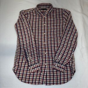 NWOT Madewell Plaid Cotton Button Down Shirt, Medium, Cabincore, Cottagecore